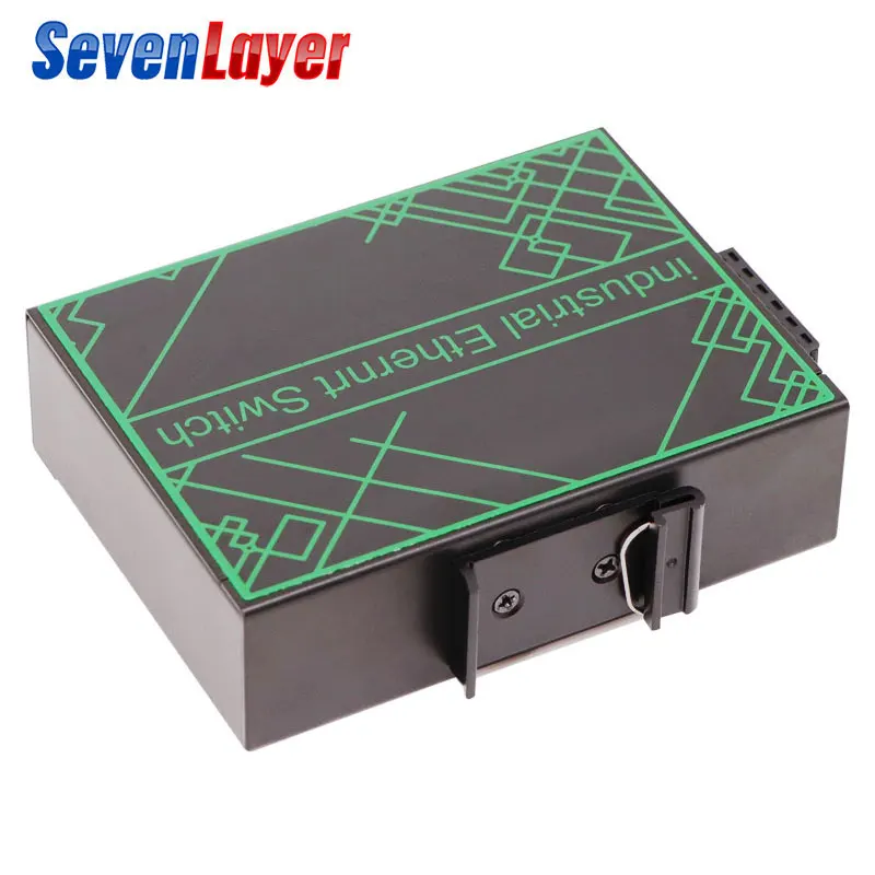 Промышленный Ethernet коммутатор Ethernet 10/100 м сигнал усиления DIN Rail Тип медиа-конвертер 4 порт Ethernet 2 волокна