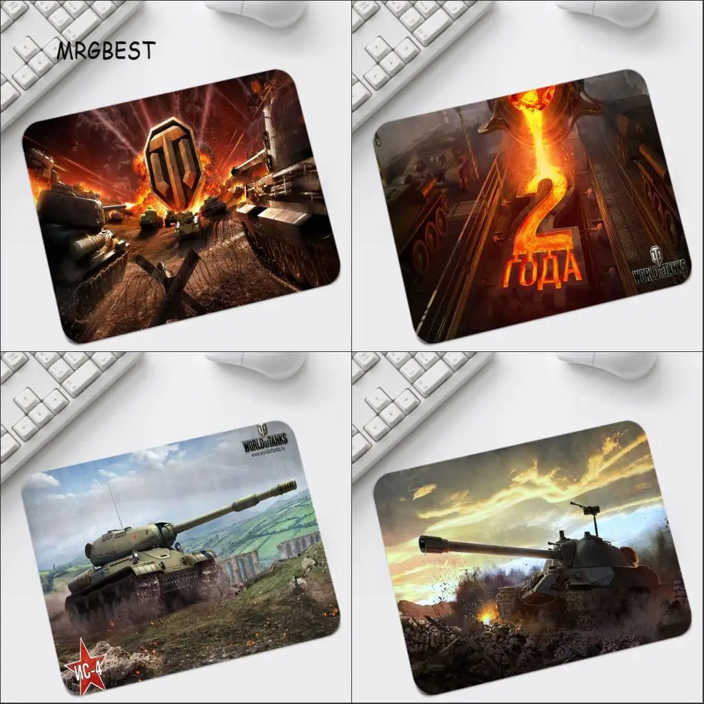 

World of Tanks 22x18CM Non-slip Mouse Pad Small Pads Family Laptop Gamer Rubber Mouse Mat MousePad Desk Gaming Mousepad Cup Mat