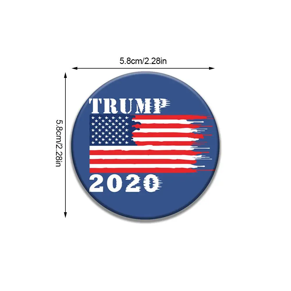 9PCS Trump Buttons Pins Donald Presidential Election Campaign Keep America Great Button Badge | Дом и сад