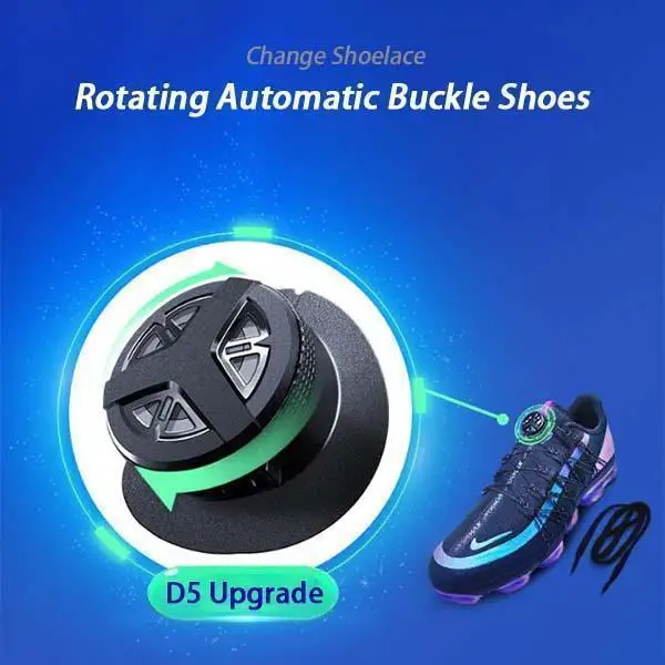 

Rotating Automatic Buckle Shoelaces Revolving buckle with tool instructions tight-loose buckle repair rotate button high quality