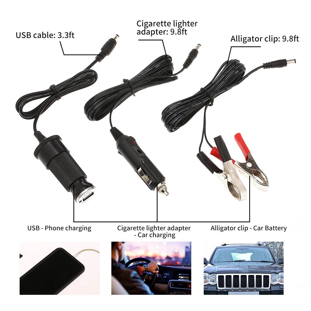 Портативное зарядное устройство для автомобильного аккумулятора на солнечной