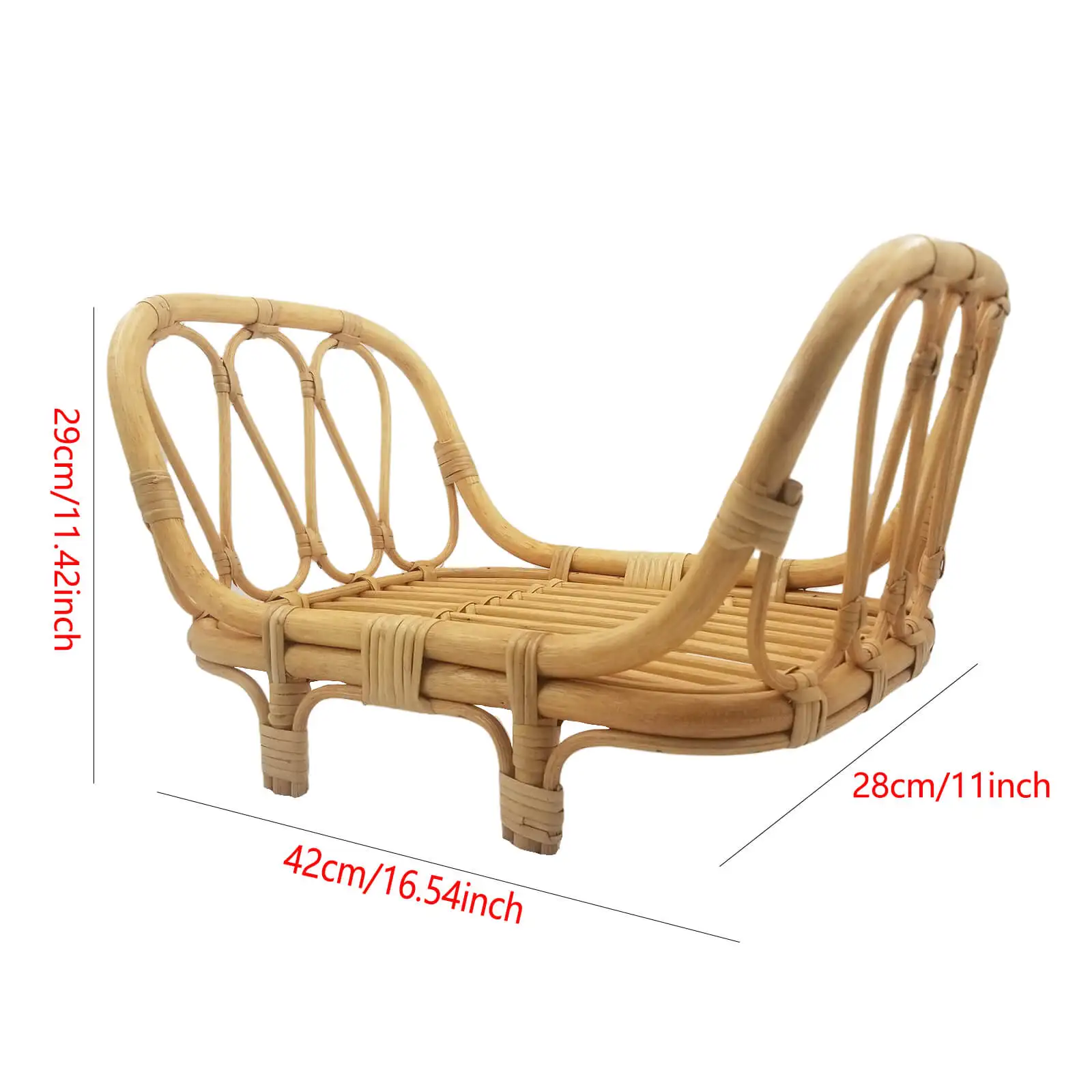 Реквизит для фотосъемки новорожденных кроватка с подушкой детская корзина стул