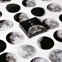 45pcspack kawaii moon mini stickers decoration album diary scrapbooking label stationery school supplies n668