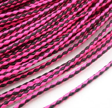 

3 мм, 10 метров, высококачественные Заводские разноцветные ювелирные изделия, настоящие круглые шнуры из натуральной кожи, шнур для креплени...