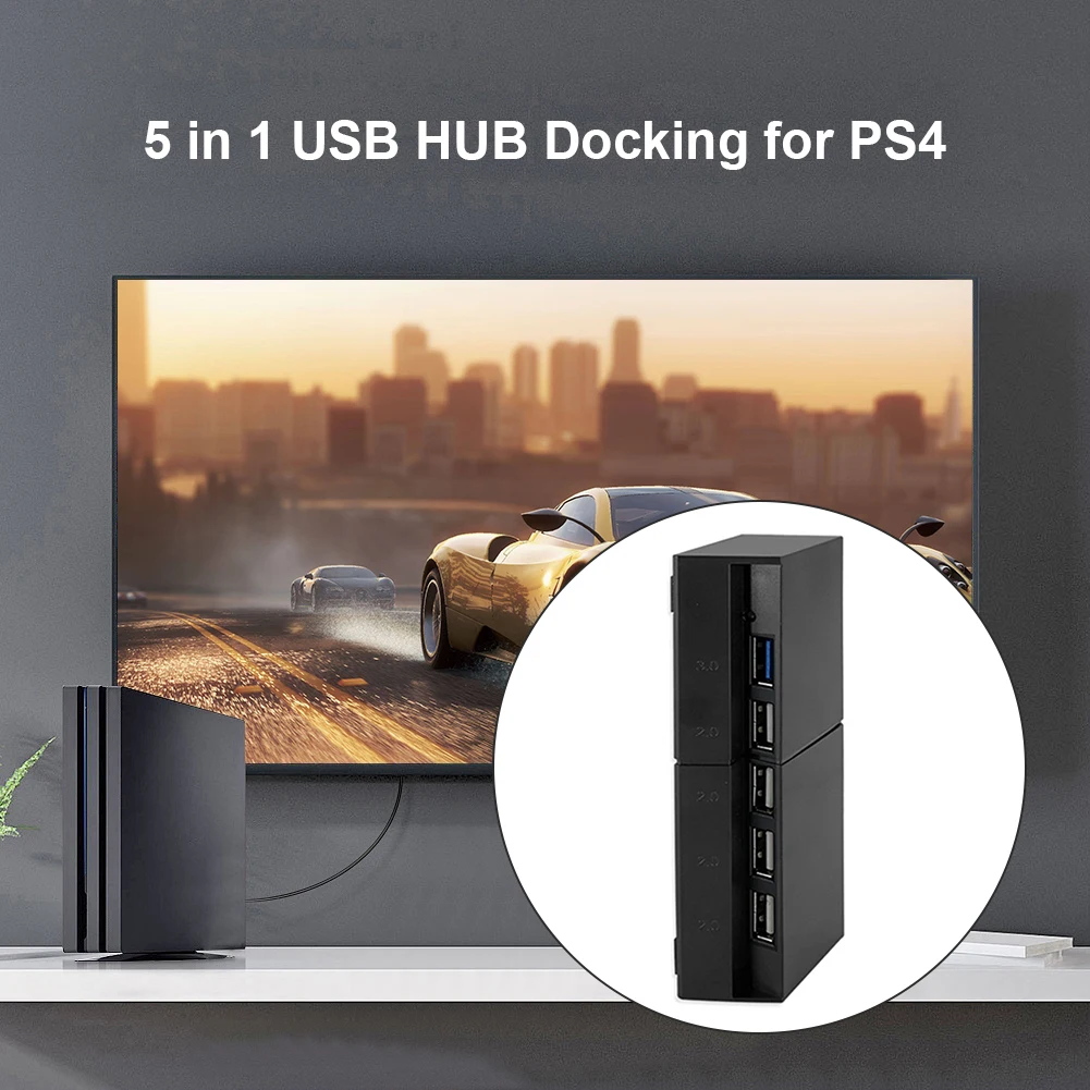 5 в 1 usb хаб док станция для Sony Playstation 4 PS4 консоль взаимный обмен данными между