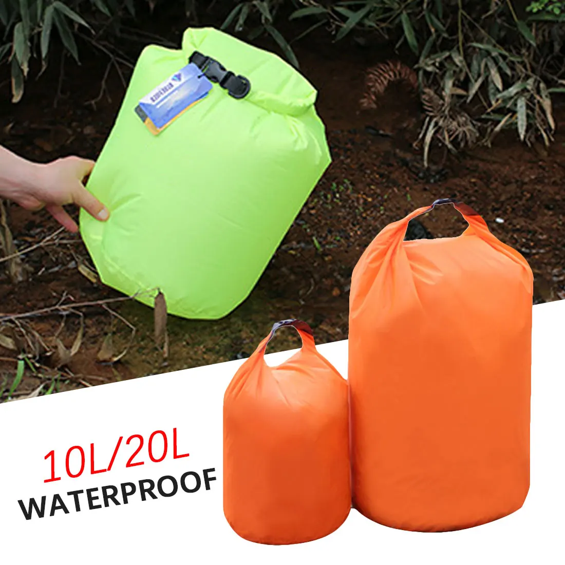 Лидер продаж 5 цветов 10L 20L открытый плавательный Водонепроницаемый сумка для