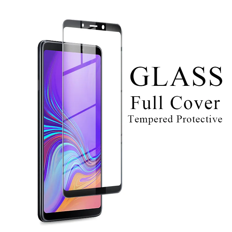 Комплект из 2 предметов, Защитное стекло для samsung Galaxy A9 A7 A8 A6 Plus, Защитная пленка для экрана 9 8 6 A8plus