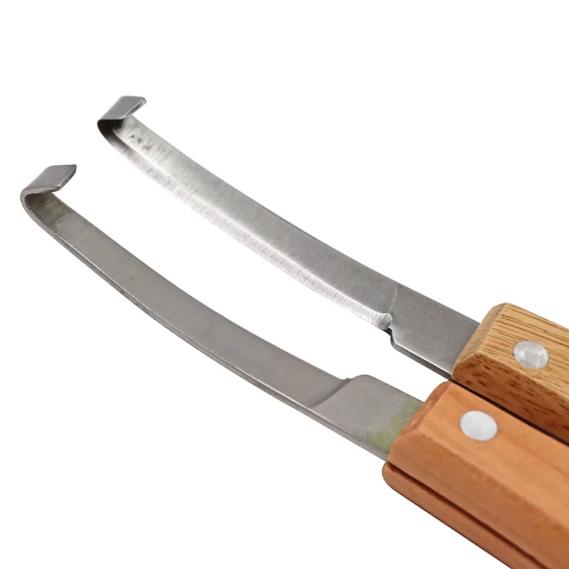 Wondcon ветеринарный нож для ремонта животных Копытный с прямой изогнутой головкой