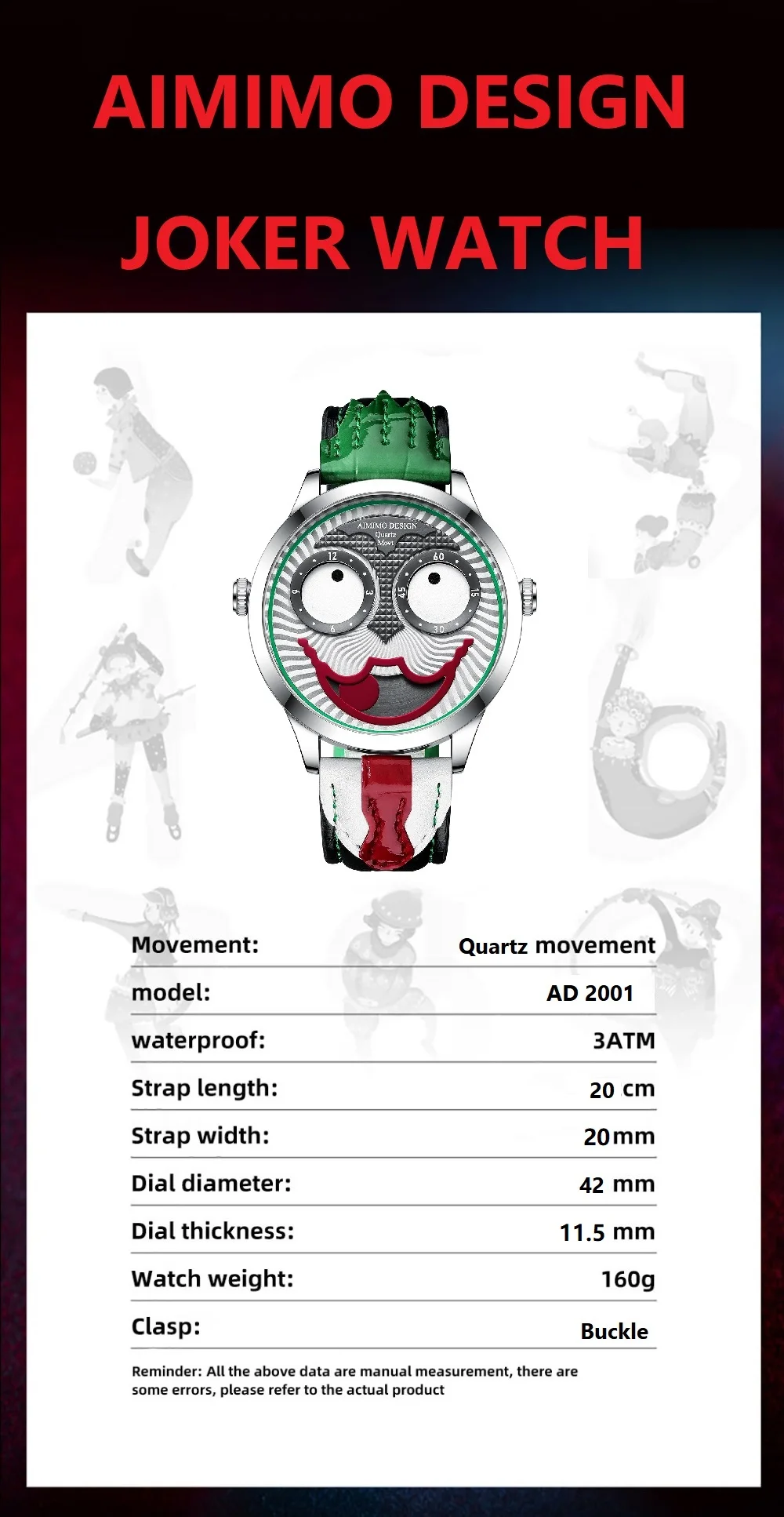 Часы AIMIMO Мужские кварцевые дизайнерские японские спортивные водостойкие до 30 м VS