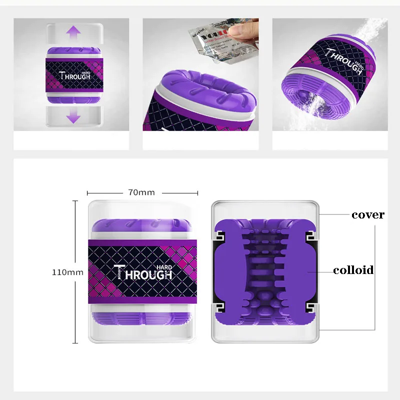 Мастурбатор для мужчин Soft Double с имитацией вагины и анального массажа, тренажер для задержки эякуляции, карманный вагинальный мастурбатор, экзотический секс-продукт.