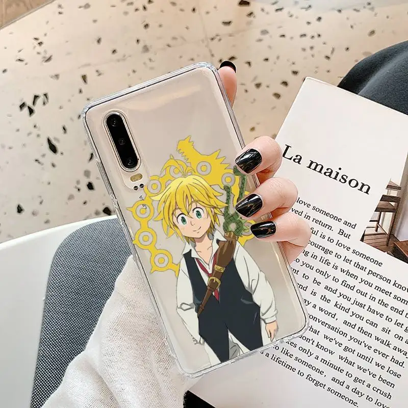 

anime seven deadly sins Phone Case Transparent for Samsung A71 S9 10 20 HUAWEI p30 40 honor 10i 8x xiaomi note 8 Pro 10t 11