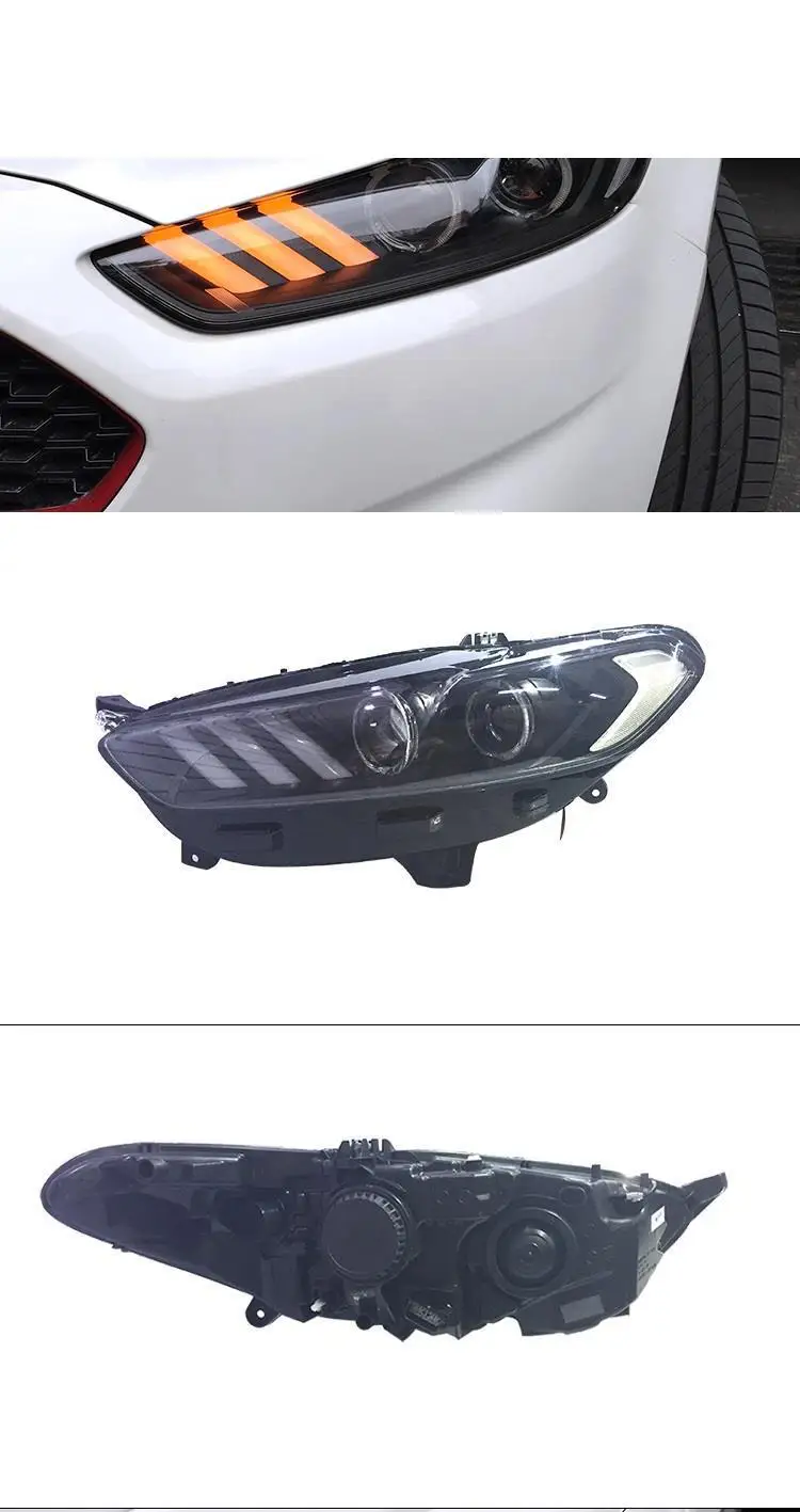 Drl Luces Para Auto Assessoires светодиодные боковые поворотники Automovil фары Задние Автомобильные фары в сборе 13 14 15 16 для Ford Mondeo