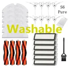 Моющиеся детали робота для Xiaomi Roborock S6 Pure S6Pure Mi робот пылесос (Центральнаябоковая щетка Hepa фильтр Швабра Ткань) Наборы