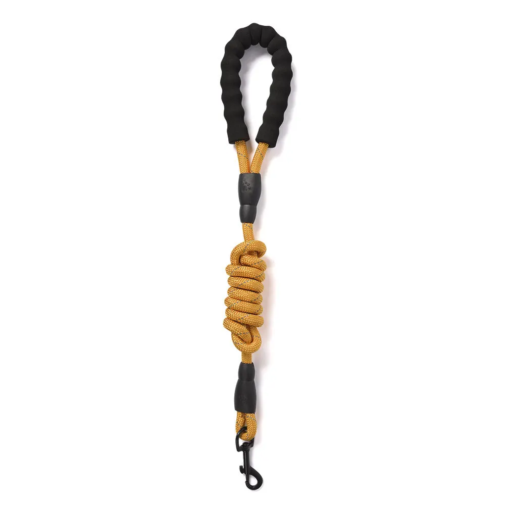 Yellow Petrainer 1,5 м нейлон круглый Светоотражающий Поводок для собак собака вытащить ремень для выгула собак - Цвет: Yellow