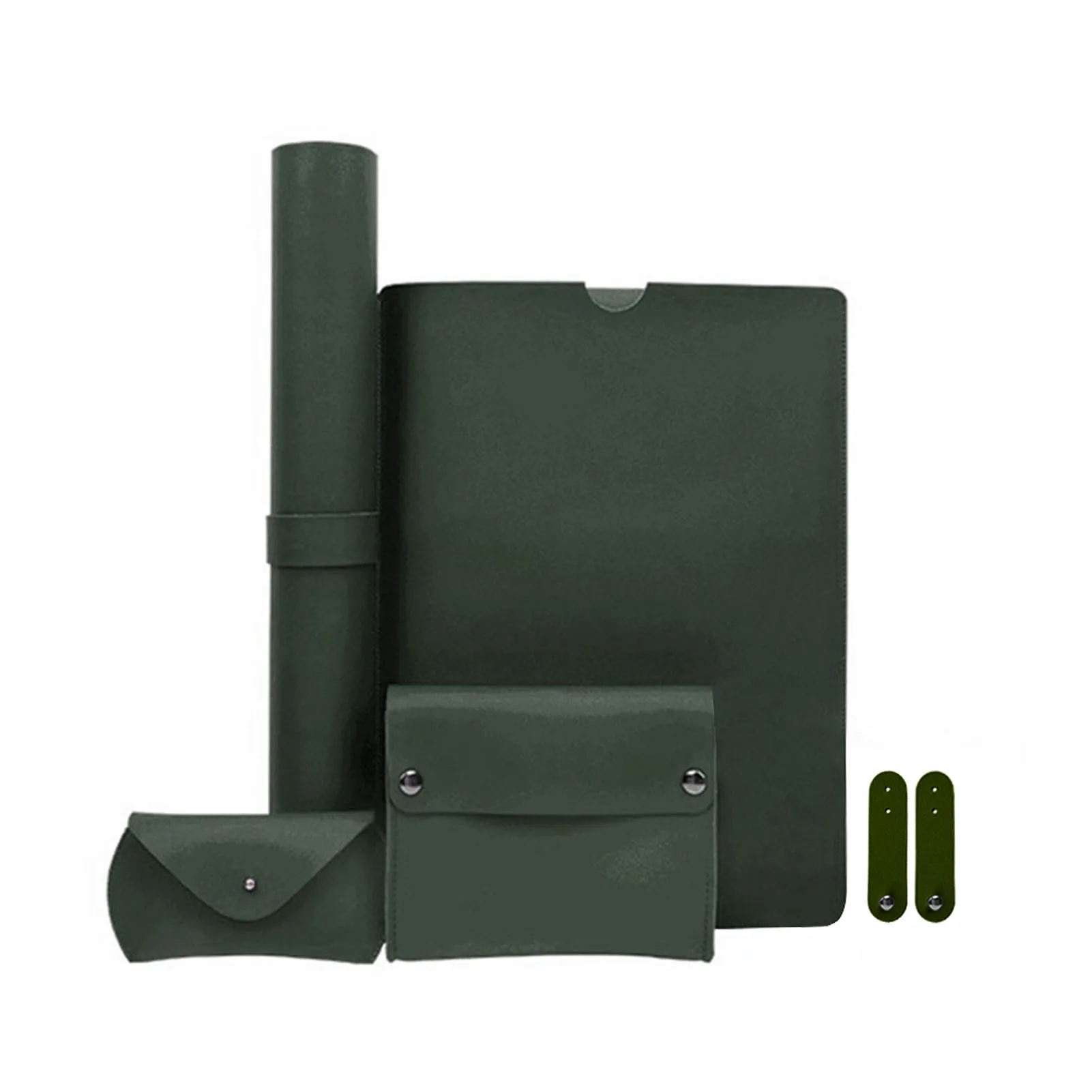 

Набор аксессуаров для ноутбука 13,3 дюйма, портативная настольная подушка из искусственной кожи 5 в 1, для путешествий, дома, учебы, офиса, для ...