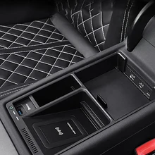 Suitable For Audi A4L A5 S5 S4 2017-2020 Mobile Phone Wireless Charging Board A4L A5  B9 Fast Wireless Charging Car Accessories