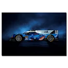 Постер Alpine A460 с изображением гоночного автомобиля, Настенная картина для гостиной, Картина на холсте с автомобилем, домашний декор