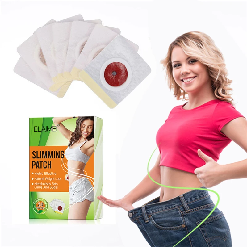 Горячая Распродажа 30 шт. Магнитный Вес потерять паста пупка пластырь для