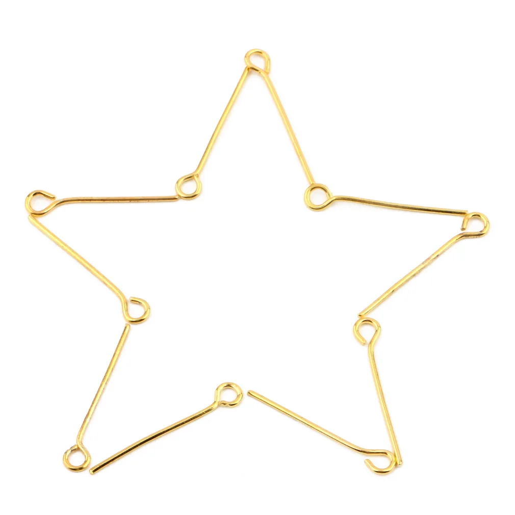 Серьги сделай сам золотого цвета ювелирные украшения 9 форм 20 мм 30 40 в