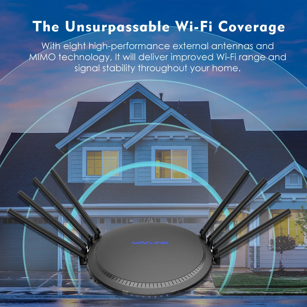AC3000 трехдиапазонный беспроводной Wi Fi роутер 2 4 + 5 ГГц с Touchlink Gigabit Wan/Lan умный