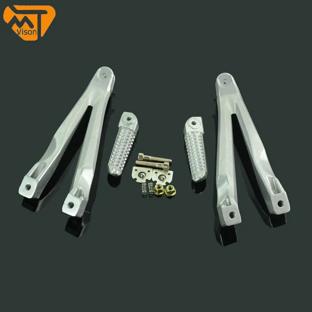 Motorcycle Rear Foot Pegs Pedal Pedals Bracket Footrest For YAMAHA YZF R1 2004-2008