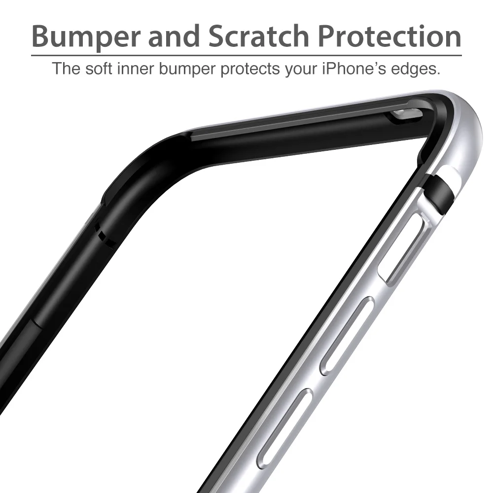 

ESR Crown Metal Bumper Case for iPhone XR XS XS Max Metal Frame Armor with Soft Inner Bumper for iPhone Luxury Anti-knock Cover