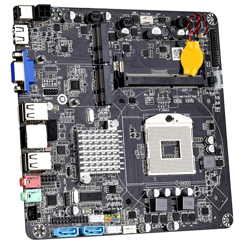 HM55B motherboard PGA988 Desktop PC Mainboard DDR3 SATA II Mini ITX Motherboard for Host/HTPC/ Advertising Machine/Radio | Компьютеры и
