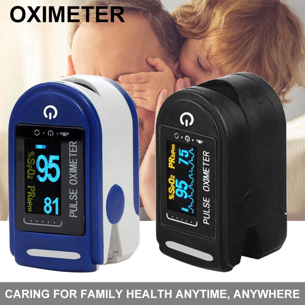 

Portable Finger Pulse Oximeter Blood Oxygen Saturation meter Fingertip Pulsoximeter SPO2 Monitor Oximeter Heart Rate Meter