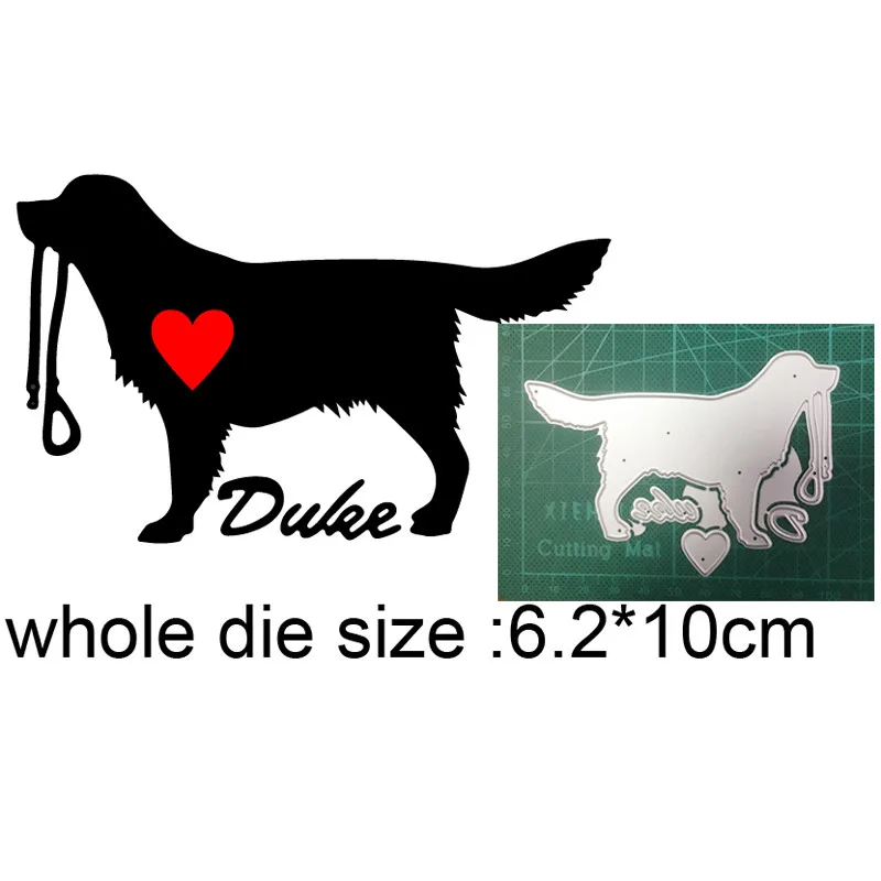 

Animals Dog Heart New 2021 Metal Cutting Dies For DIY Scrapbooking Paper And Card Making Decorative Embossing Dies Craft Dies