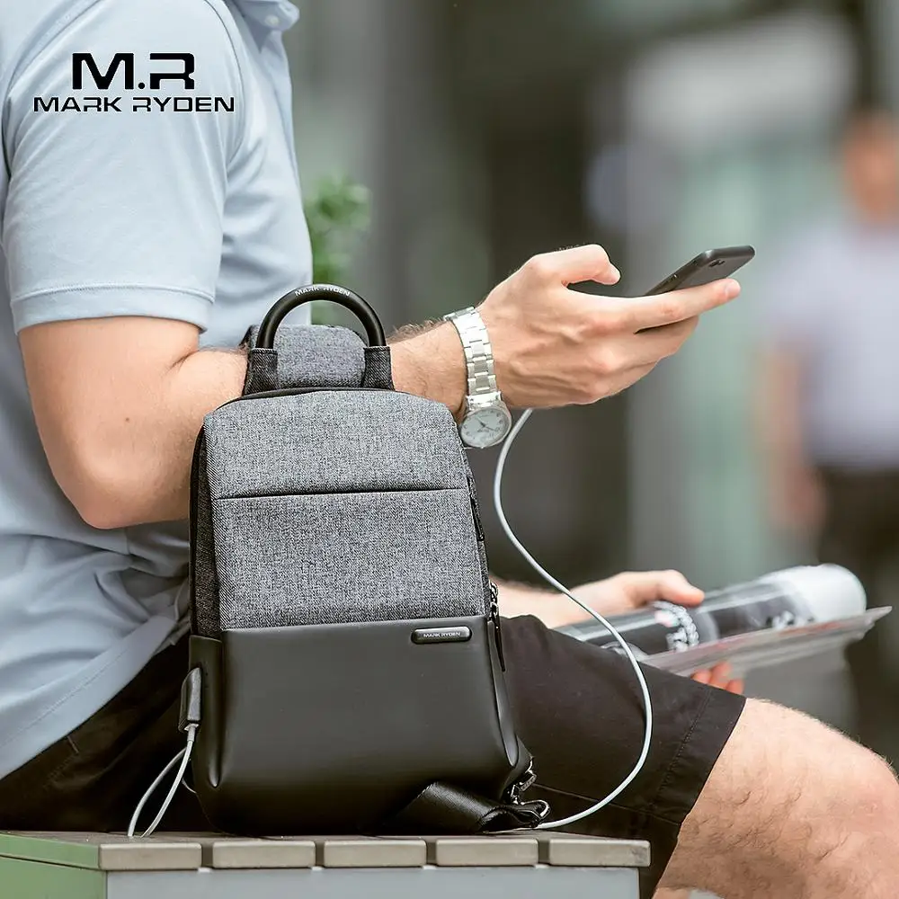 Mark Ryden Повседневная многофункциональная деловая сумка через плечо с защитой от