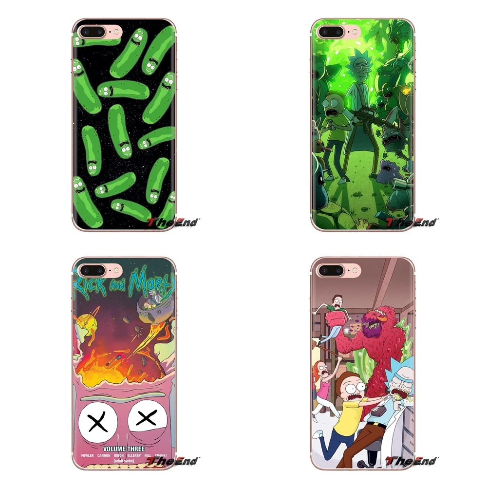 Горячая Распродажа rick and morty для samsung Galaxy S2 S3 S4 S5 MINI S6 S7 edge S8 S9 Plus Note 2 3 4 5 8 Coque Fundas