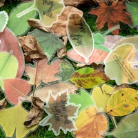 24 packlot fallen leaves garden series decoration pet stickers planner scrapbooking stationery diary stickers school supplies