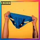 Трусы Стринги мужские быстросохнущие, стринги из хлопка, пикантное нижнее белье для геев, бандаж BS3128