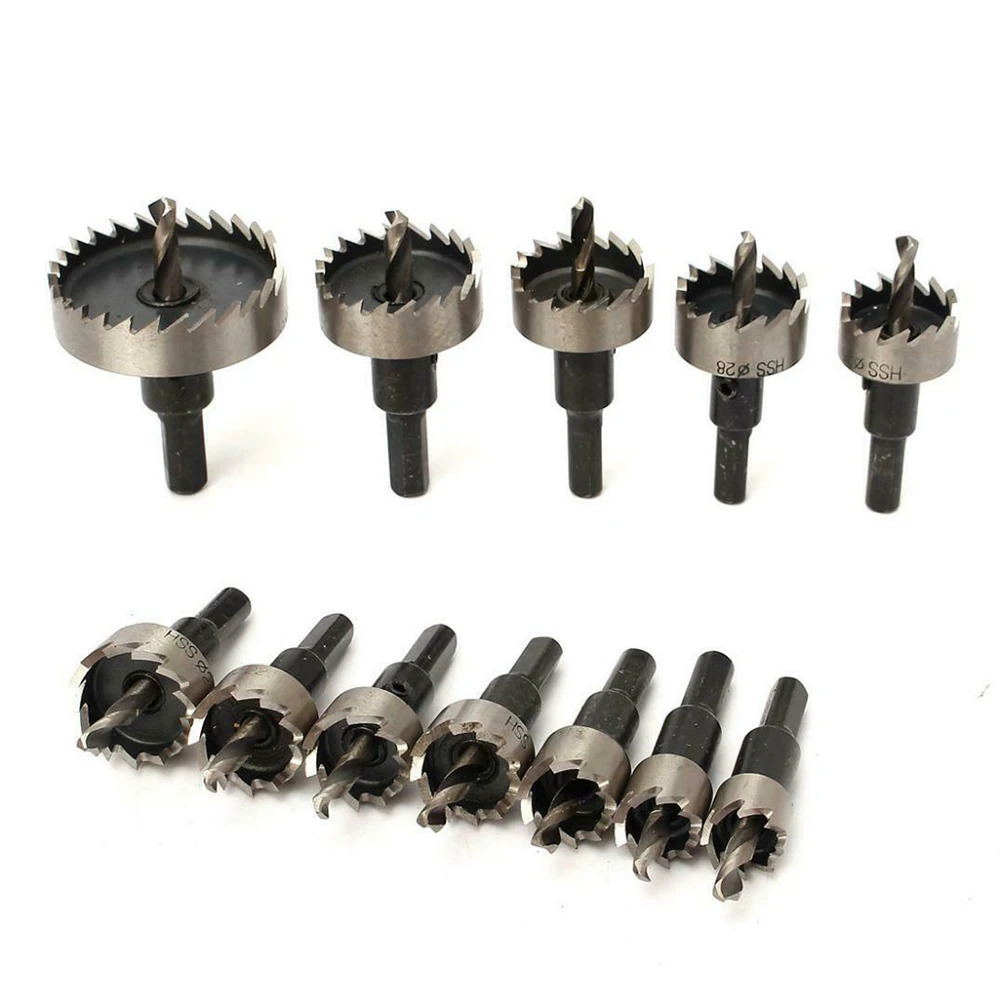 

12pcs Hole Saw Tooth Kit HSS Steel Drill Bit Cutter Slotting Woodworking