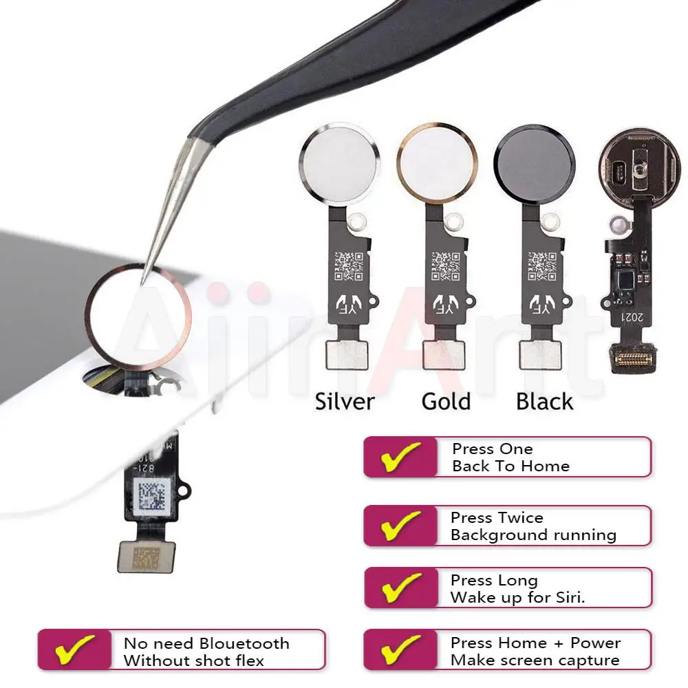 YF окончательная версия универсальная Кнопка Домой для Apple iPhone 7 8 Plus возврат домой
