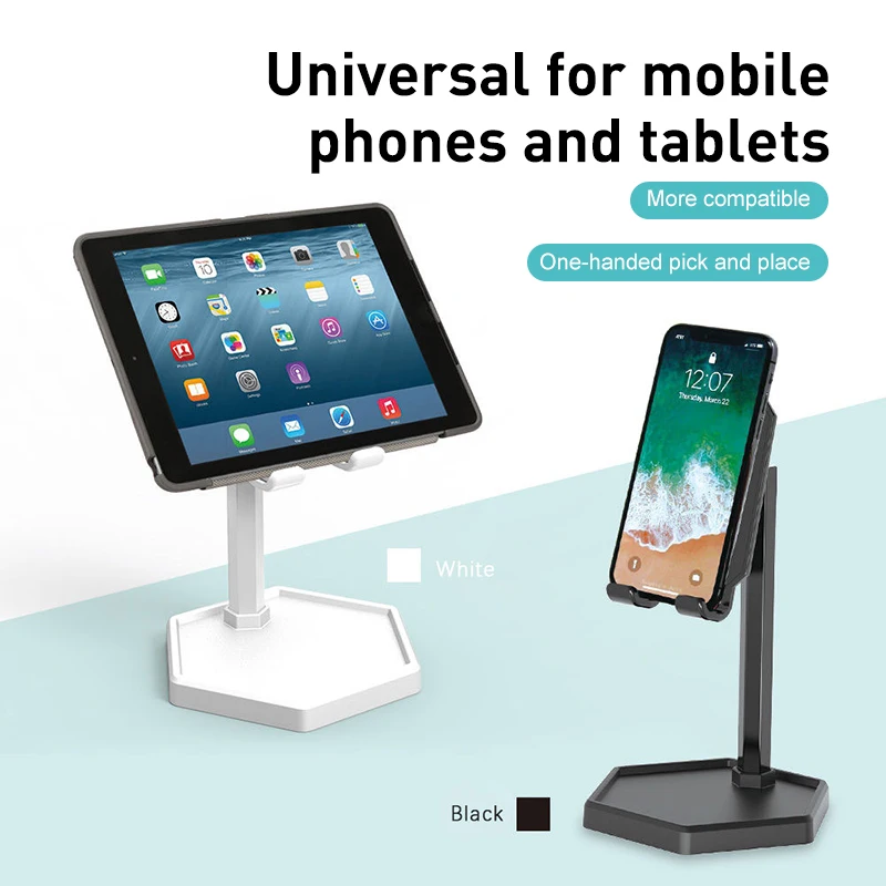 

Phone Holder Desk Stand For Mobile Phone Tripod For iPhone 12 Xsmax XR Huawei P30 Xiaomi Mi 9 Plastic Foldable Desk Holder Stand