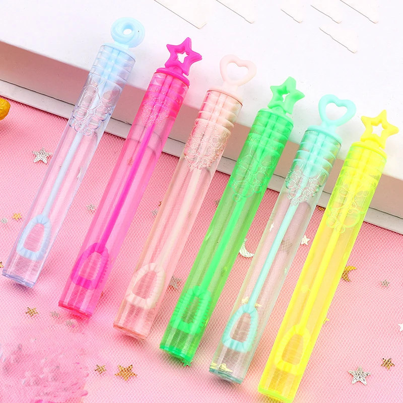 10 шт. детская пузырьковая игрушка пузырьковая вода 10 см маленькая палочка для мыльных пузырей свадебные сувениры и подарки День рождения обратно в школу