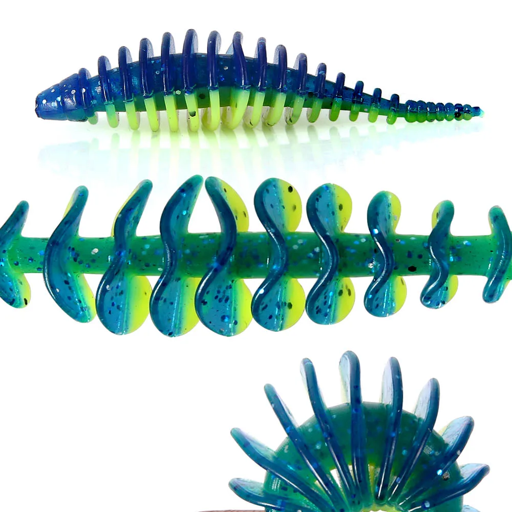 worm bait soft bait 1.5g 5cm 20pcs/jar Casting fishing lures Pesca carp fishing bass artificial Lure