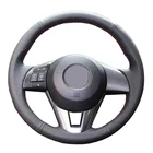 Оплетка на руль автомобиля для Mazda 3 Axela 2013-2016, Mazda 6 Atenza, Mazda 2