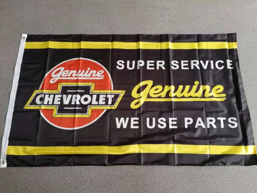 

2021 Collection 90x150cm 120x180cm Super Service For Car Genuine Chevrolet Flag