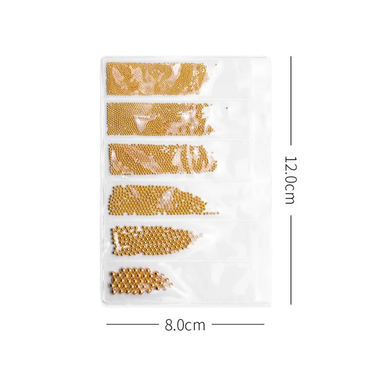 6 Grids Mini Small Nail Beads Stainless Steel Nails Art Decorations Gun Black Rose Gold Studs DIY Tool | Красота и здоровье
