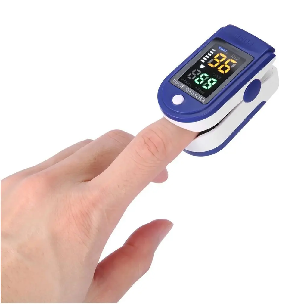 Цифровой трубчатый четырехцветный оксиметр с OLED экраном монитор насыщения крови