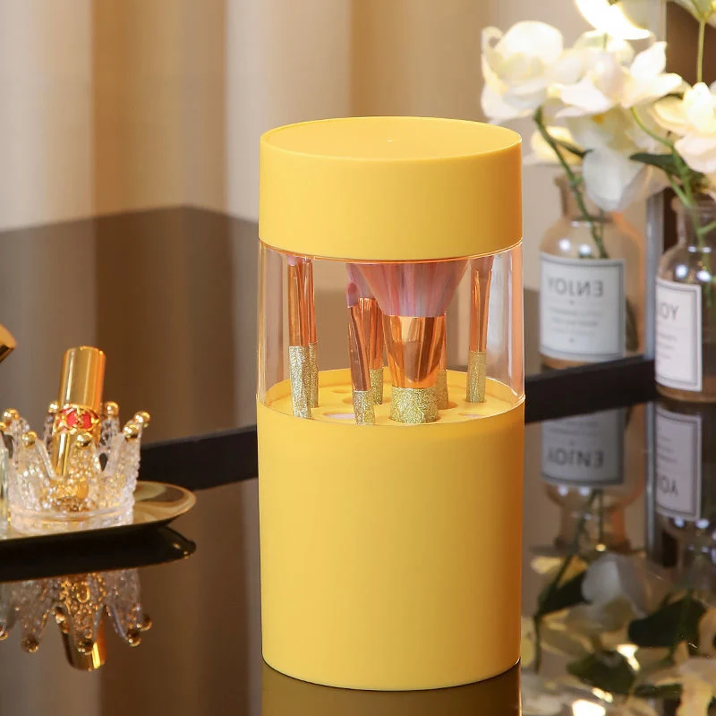 

Косметический Держатель для кистей для макияжа Органайзер для макияжа коробка для хранения карандаш для бровей пластиковая коробка для ки...