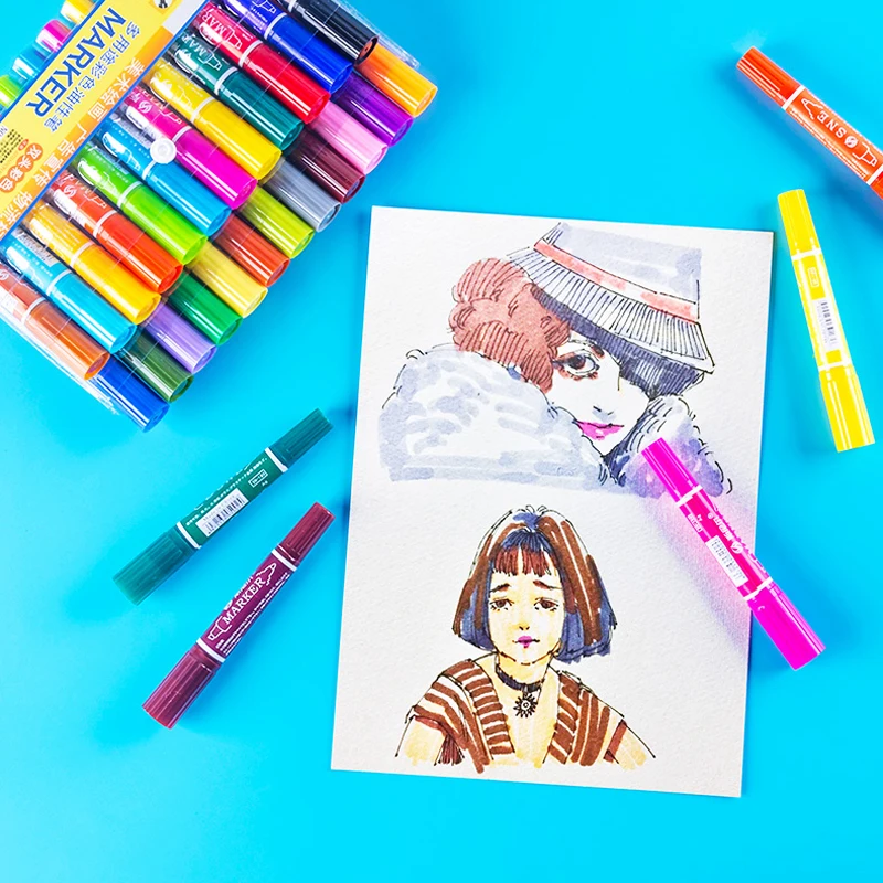 Набор из 8 кистей с двумя кистями школьные принадлежности каллиграфическая ручка