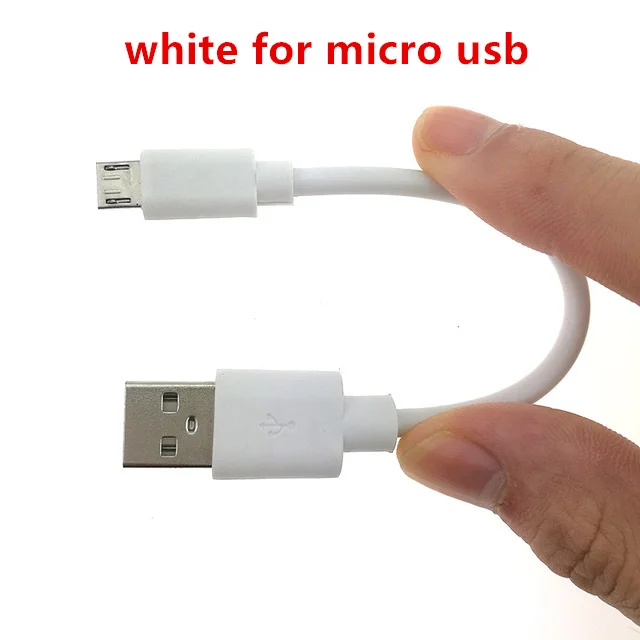 white for android 15 см короткий микро-usb кабель type-c зарядный кабель для Iphone 5S 6 6s 7 Plus Xiaomi samsung для huawei Android кабель для зарядного устройства - Цвет: white for android