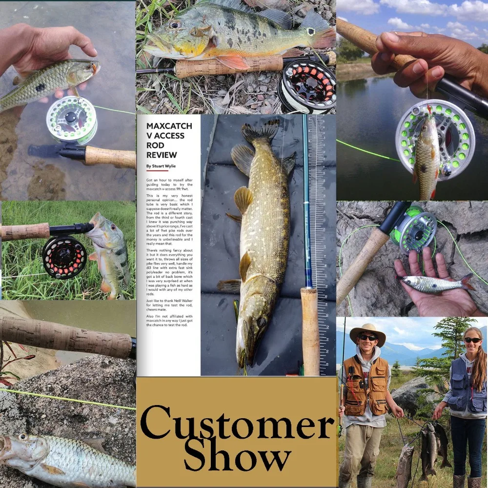 Maximumcatch V access Удочка из углеродного волокна для ловли нахлыстом 3/4/5/6/7/8/9/10/12wt 8 10