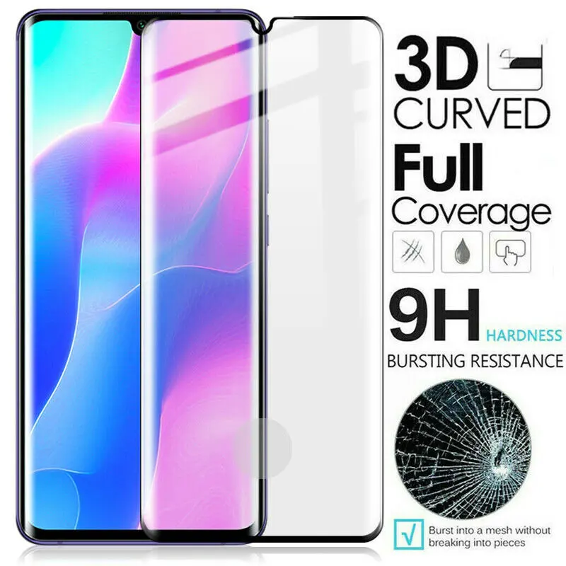 Новый Полный клей покрытие 3D изогнутый черный край закаленное стекло пленка