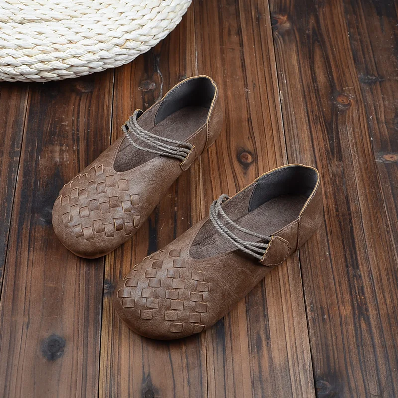 

Тонкие Туфли в стиле ретро Mori; Сезон весна-осень; Женская обувь на плоской мягкой подошве; Повседневная обувь в горошек; Тканевая обувь ручно...