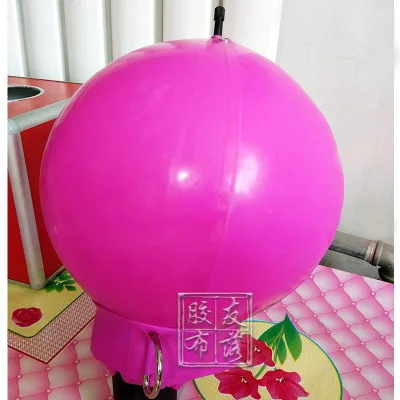 Латексная надувная маска на молнии с D-образным кольцом |