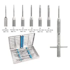 6 шт импланты остеотом инструменты зубной Инструмент для извлечения челюстной синуслифтинг согнутый прямые волосы